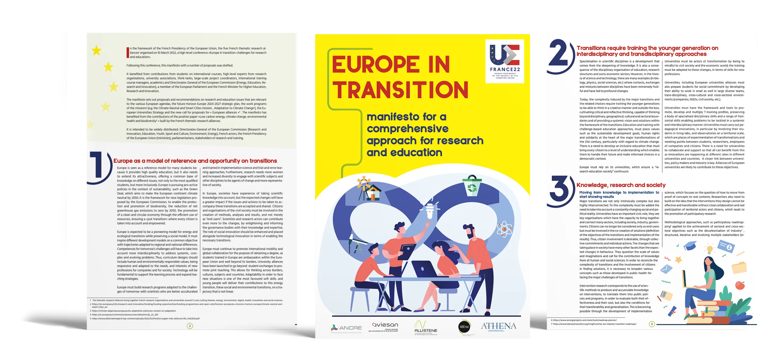 Design du manifeste Europe en transition