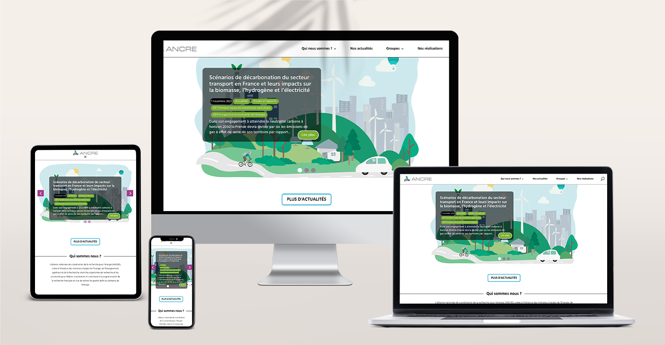 ANCRE 2 Refonte du site internet de l'alliance ANCRE